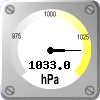Lufttryck: 1033.0 hPa