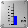 Sadekertymä: 3.0 mm