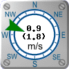 Wind: 0.9 m/s